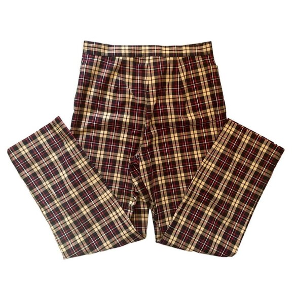 Taylor straight leg ankle‎ length casual plaid pants women size 6 - Picture 4 of 6